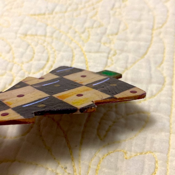 Set/4 TREE 🌲 ORNAMENTS— adorable; 🥰 checked—HANDPAINTED & decoupaged - Picture 5 of 5